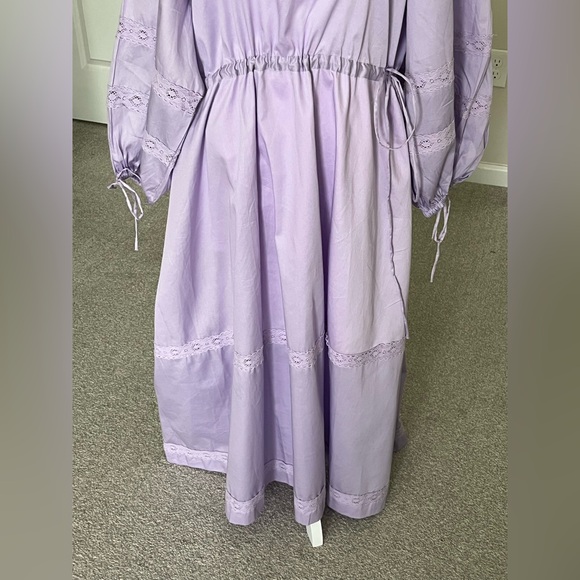 NWT Harshman Belle Lavender Long Sleeve Maxi Dress Size 2X and 3X - Picture 5 of 15